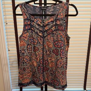 Lucky Brand Multicolor Patterned Tank Top